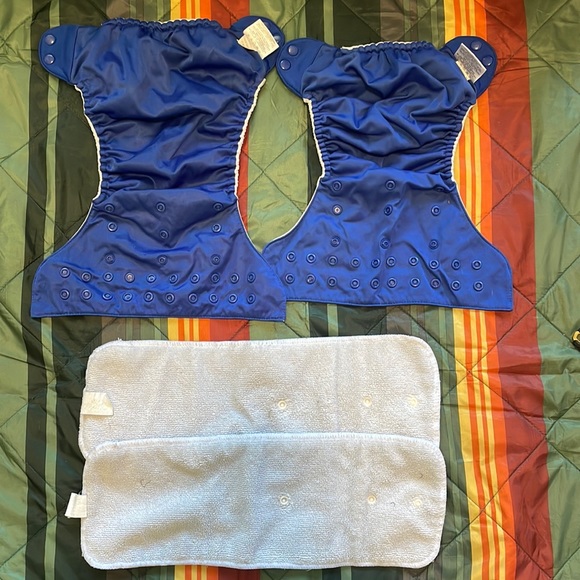 Bum Genius Diapers Blue - Picture 1 of 2